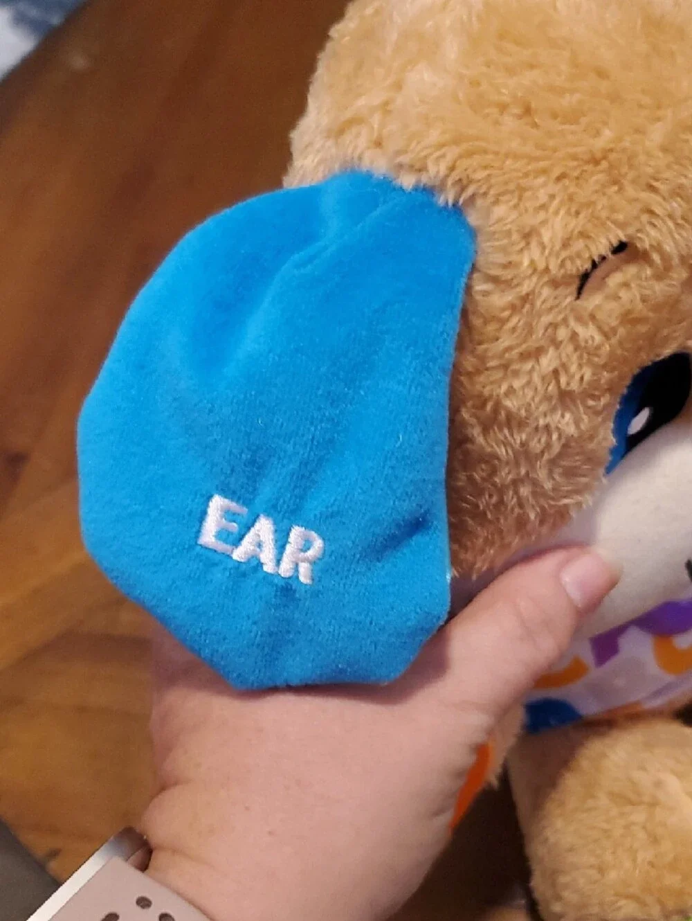 Fisher-Price Plush Learning Puppy with Blue Ears and Red Nose